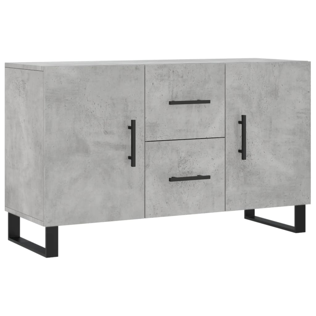 Aparador De Madera De Ingeniería Gris Hormigón 100x36x60 Cm_1