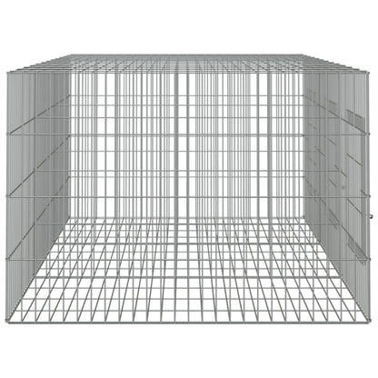 Vidaxl Jaula Para Conejos 3 Paneles Hierro Galvanizado 163x79x54 Cm_4