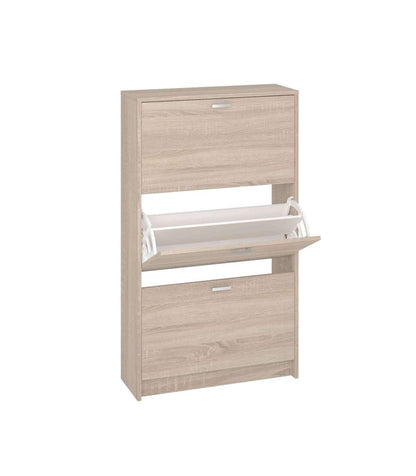 Mueble Zapatero Pili Con 3 Trampones En Roble. 70 Cm(ancho) 120 Cm(altura) 25 Cm(fondo)_5