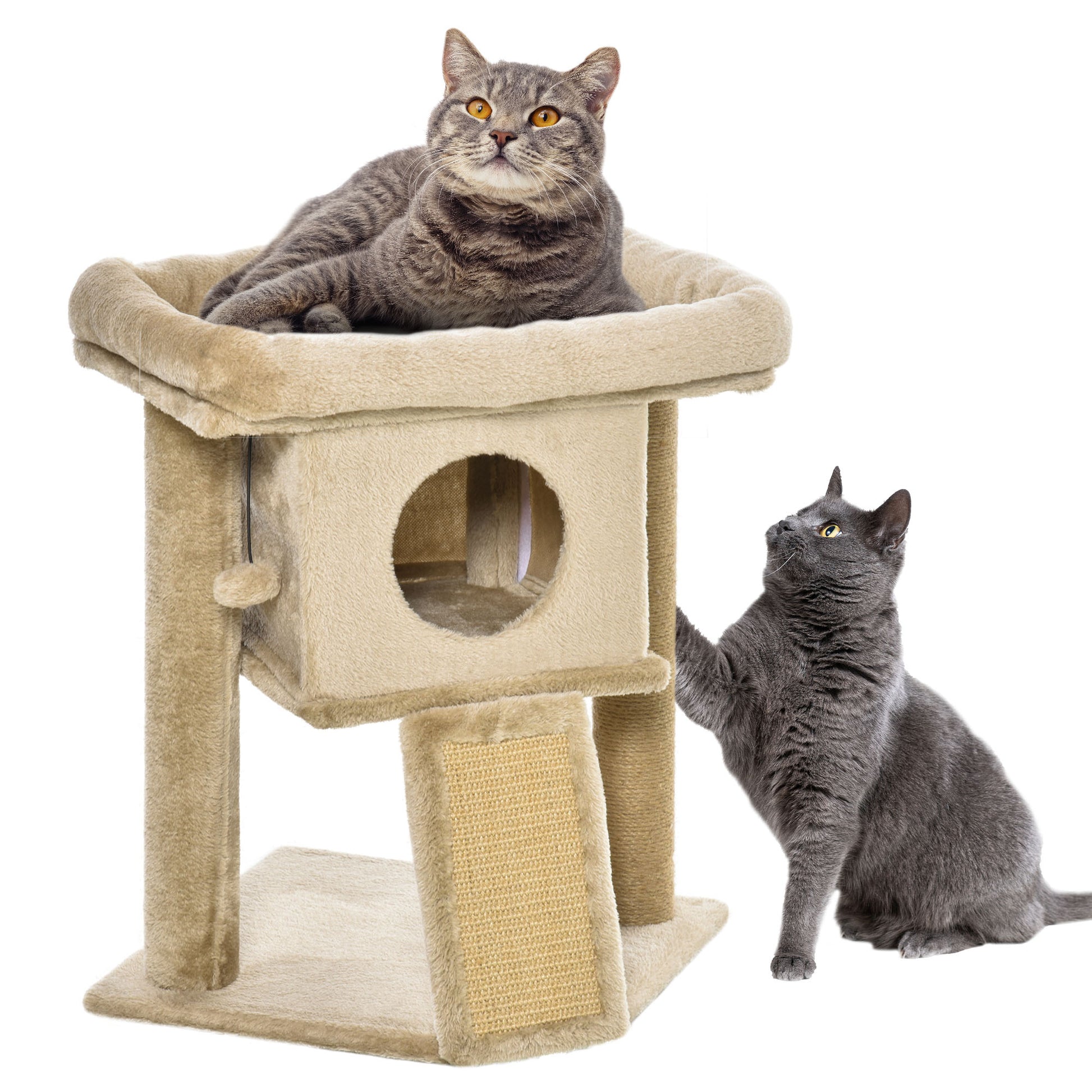 Pawhut Árbol Rascador Para Gatos Pequeños 57 Cm_0