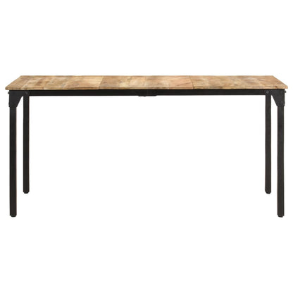 Mesa De Comedor De Madera De Mango Rugosa 160x80x76 Cm_0