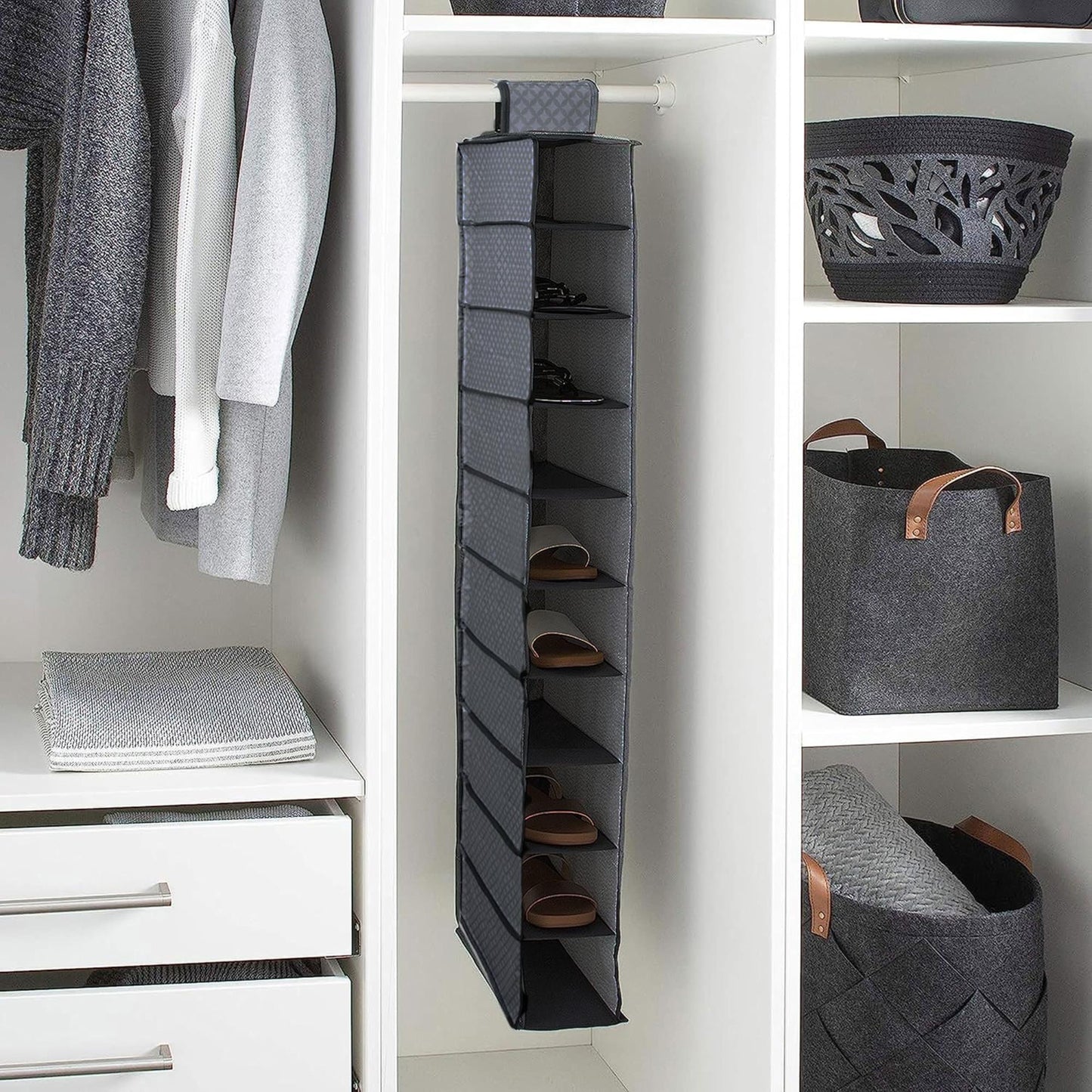 Organizador De Zapatos 10 Estantes Diseño Ligero Y Resistente 30x15x120cm - Well Home_2