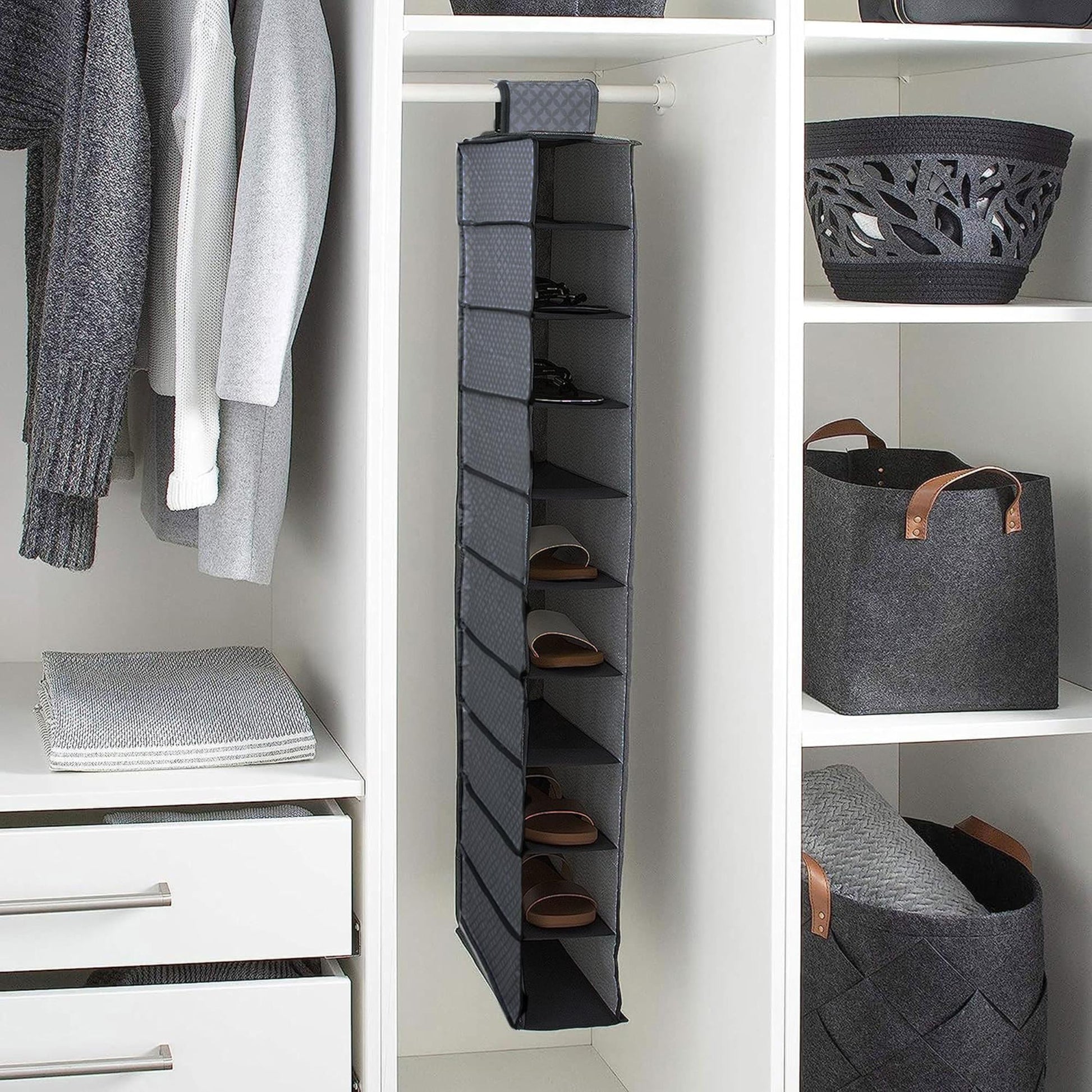 Organizador De Zapatos 10 Estantes Diseño Ligero Y Resistente 30x15x120cm - Well Home_2