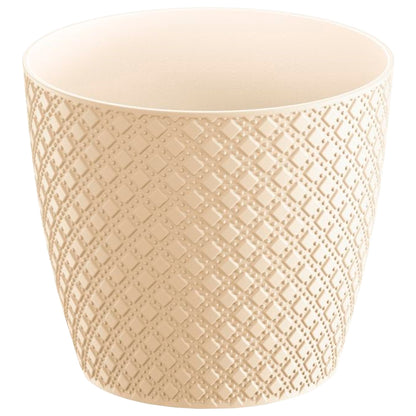 Maceta Orient 9l., Dimensiones (mm) 258x258x229, Color Crema_0