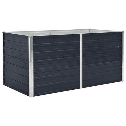 Jardinera Elevada Acero Galvanizado Gris Antracita 160x80x45 Cm_0