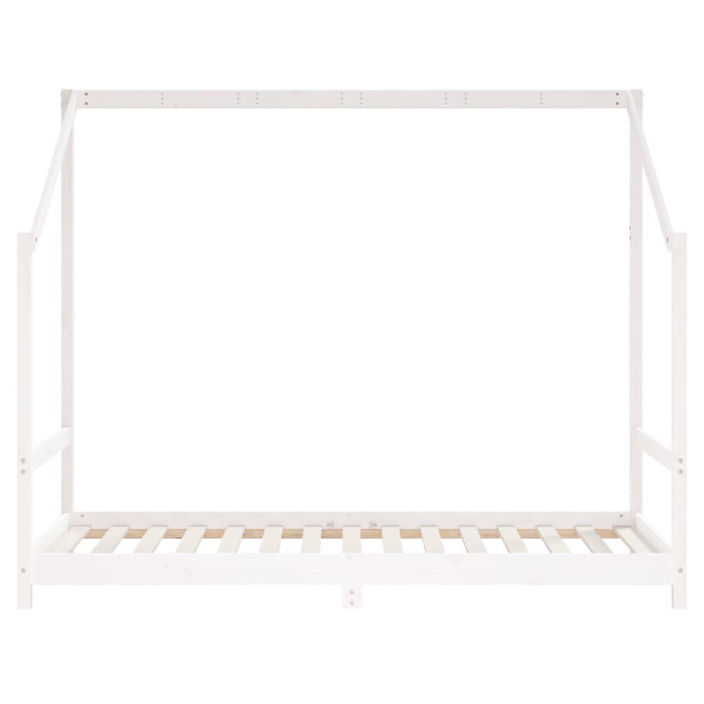 Vidaxl Estructura De Cama Para Niños Madera De Pino Blanco 90x190 Cm_3