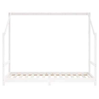 Vidaxl Estructura De Cama Para Niños Madera De Pino Blanco 90x190 Cm_3