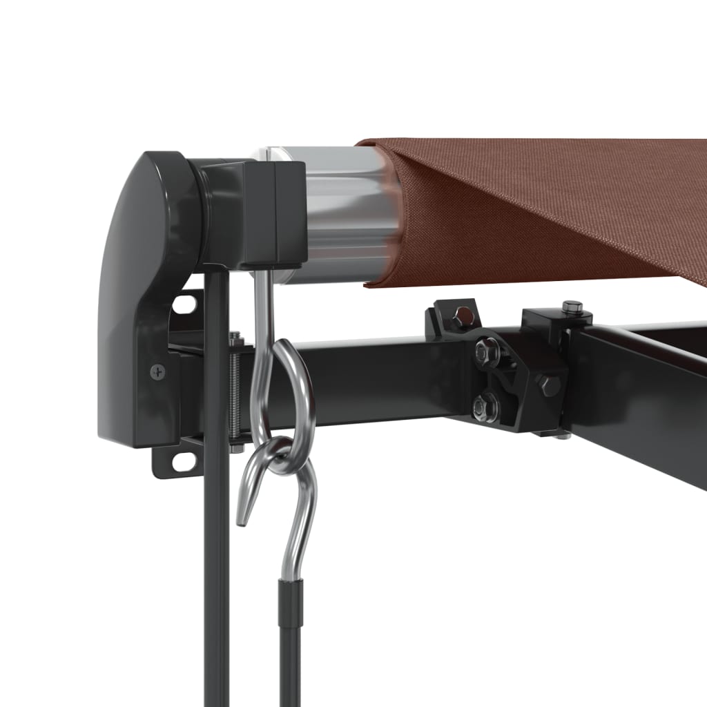 Toldo Retráctil Automático Con Luces Led Marrón 600x350 Cm_5