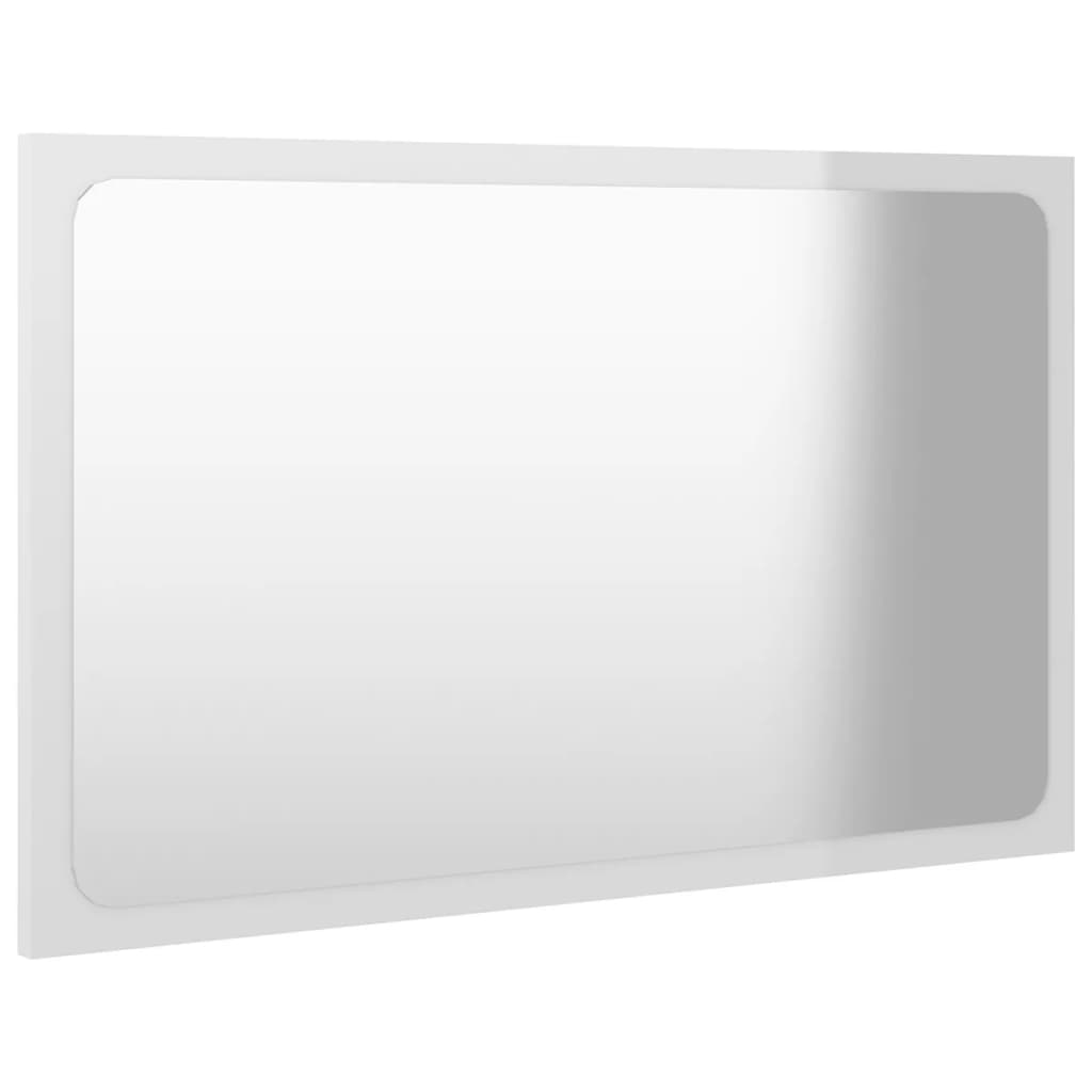Juego De Muebles De Baño Madera De Ingeniería Blanco Brillo / Vetonek_3