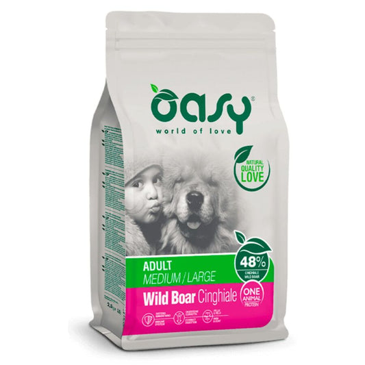 Pienso Oasy One Pro Para Perro Adulto M/l De Jabali 2.5kg_0