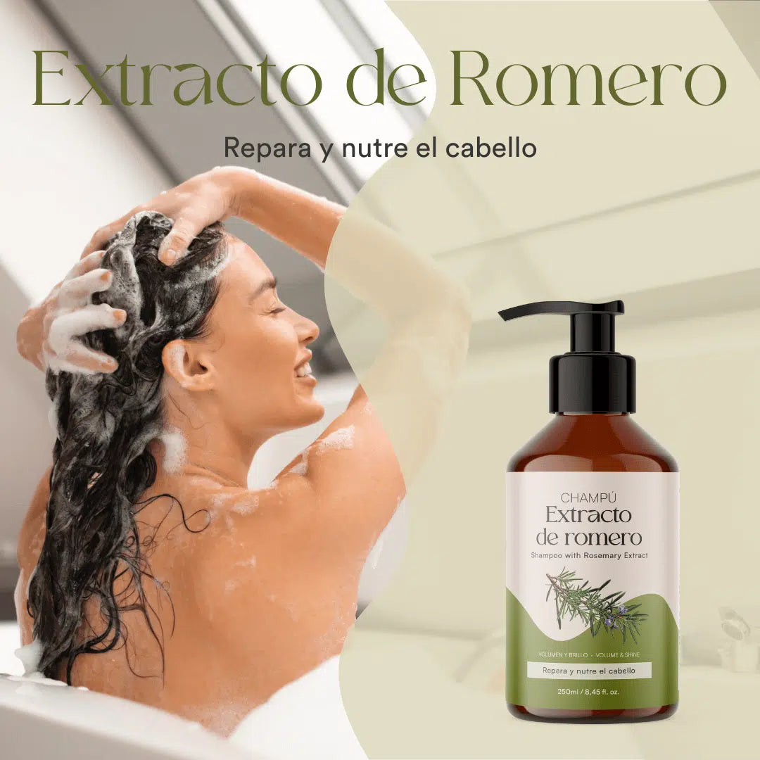 QKnatur - Champú Con Extracto De Romero 250 ml. Con Activos Para Fortalecer Y Reparar. Cabello Fino O Dañado_3