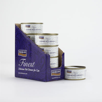 Fish4cats Filete Para Gato – Sardina Con Anchoas 70 G (pack De 10)