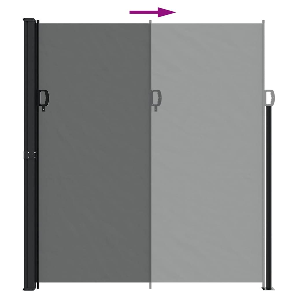 Vidaxl Toldo Lateral Retráctil Gris Antracita 220x600 Cm_4