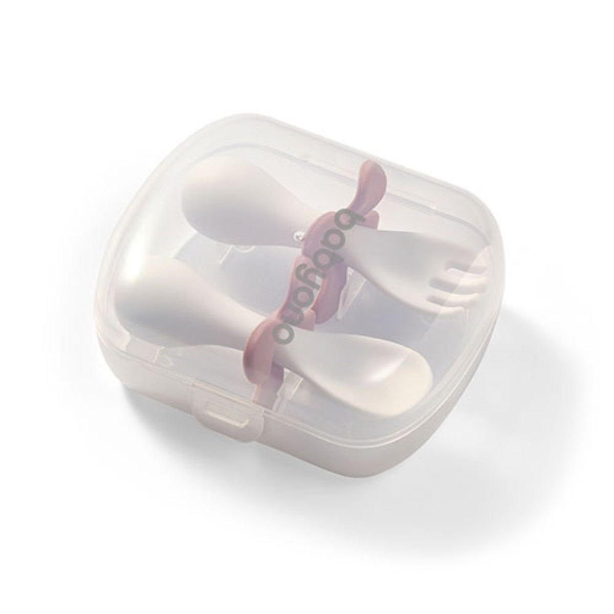 Set De Cubiertos Ergonomicos Para Bebé Con Estuche Pink_4