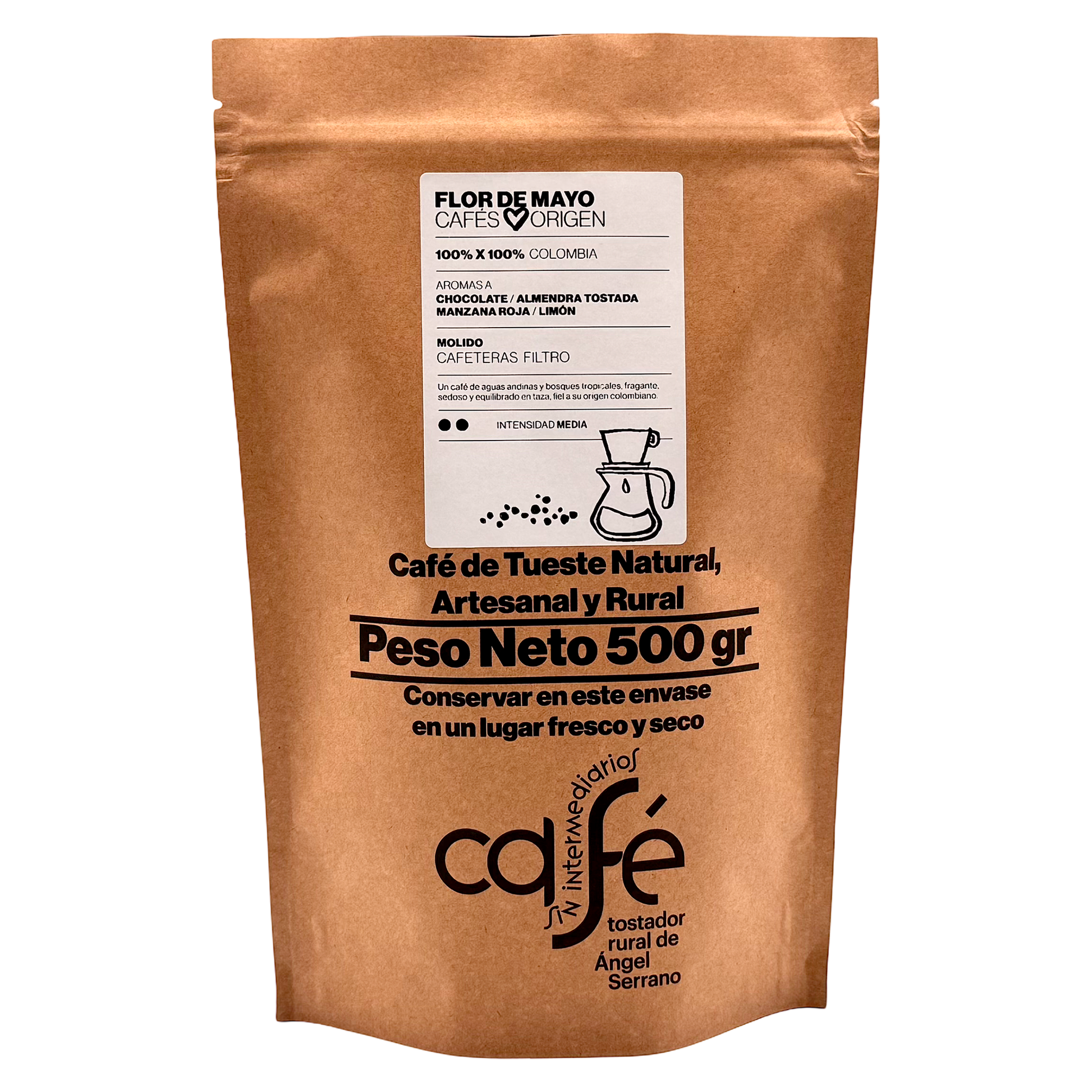 Cafe Sin Intermediarios Café Colombia Flor De Mayo Molido Filtro 500 G_0