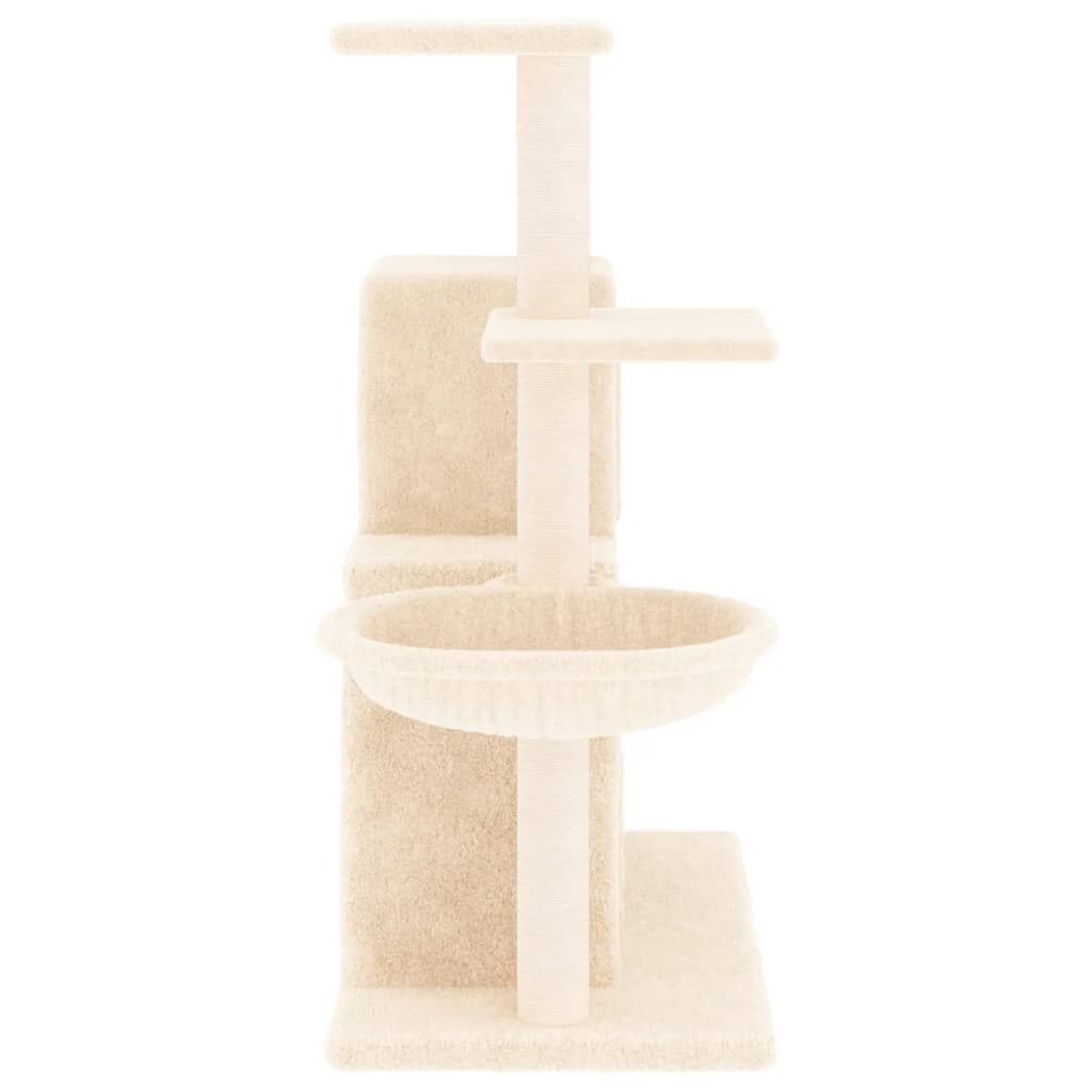 Vidaxl Rascador Para Gatos Con Postes De Sisal Color Crema 83 Cm_3