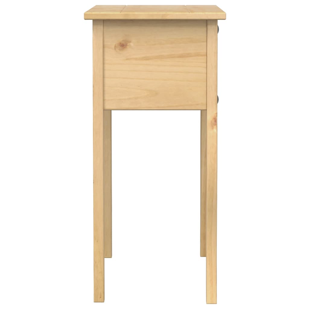 Mesa Consola Corona Madera Maciza De Pino 73x35x73 Cm_3