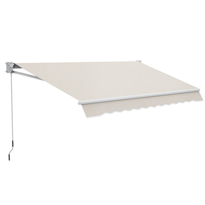 Outsunny Toldo Manual Retráctil Con Manivela 200x295 Cm Protección Solar Uv50+_0