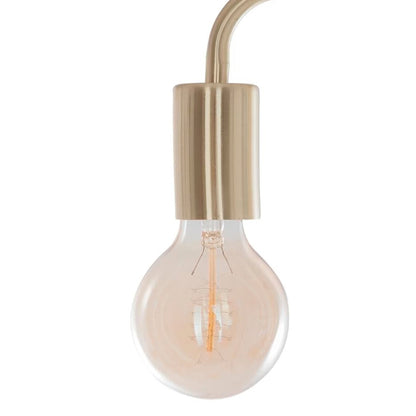 Wellhome Lámpara De Pie Metal Dorado H.150cm