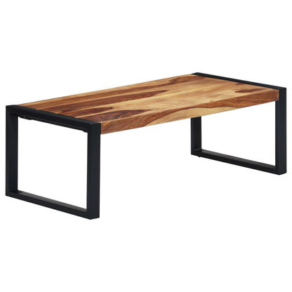 Mesa De Centro De Madera Maciza De Sheesham 110x60x40 Cm_4