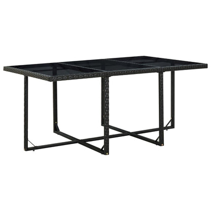 Vidaxl Set Comedor De Jardín 11 Piezas Y Cojines Ratán Sintético Negro_4
