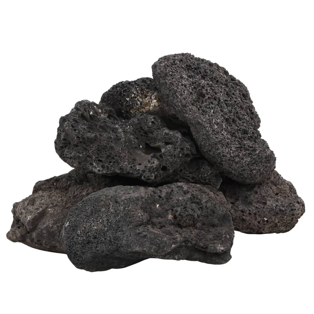 Vidaxl Rocas Volcánicas Negras 25 Kg 10-30 Cm_0