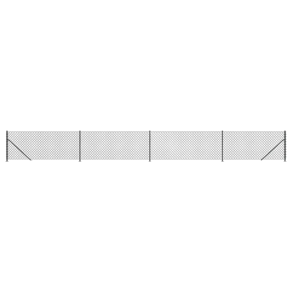 Cerca De Alambre Con Brida Gris Antracita 1,1x10 M / Vetonek_1