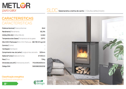 Estufa De Leña Metlor Modelo Sldc_2
