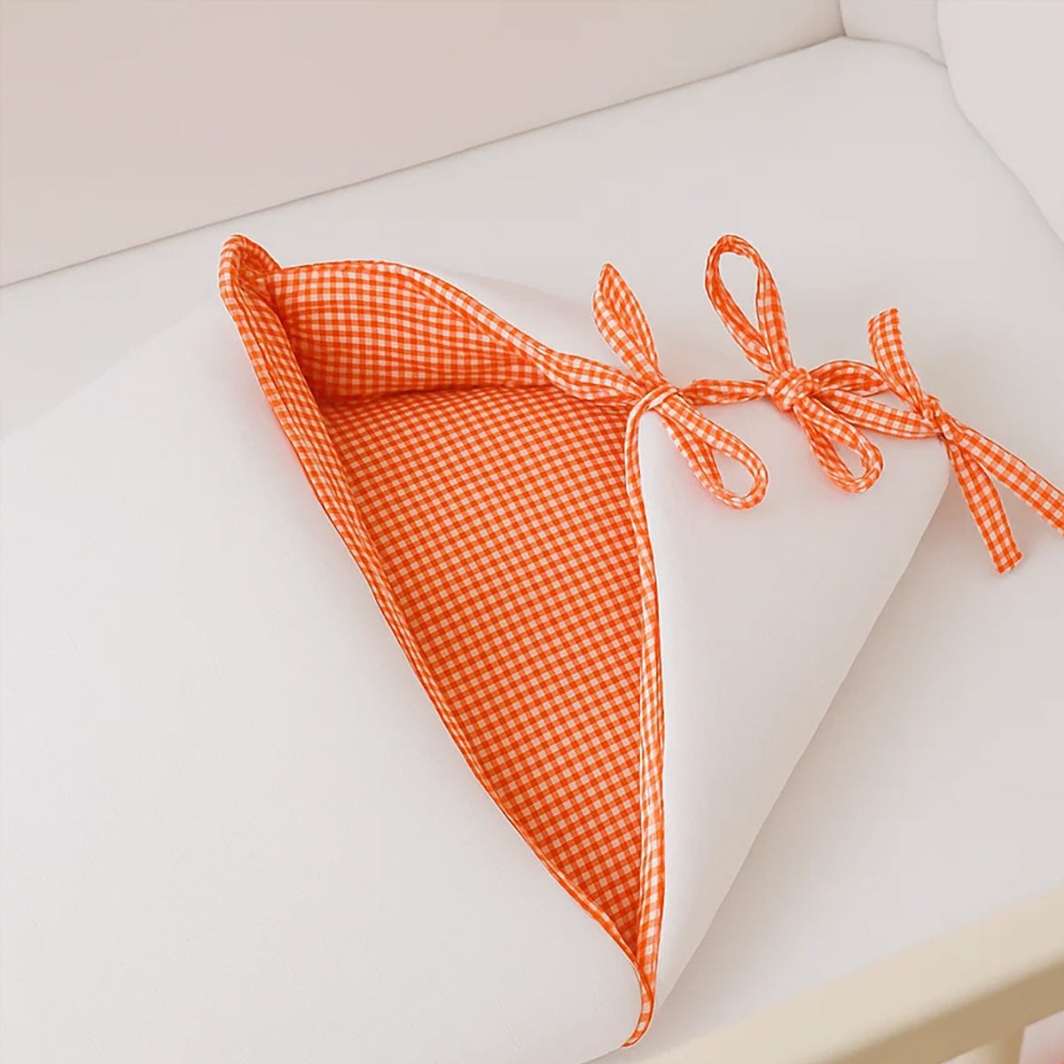 Nido De Bebé  En Algodón Bio Blanco