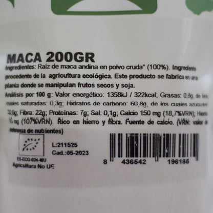 Maca BIO Naturgreen 200 gr