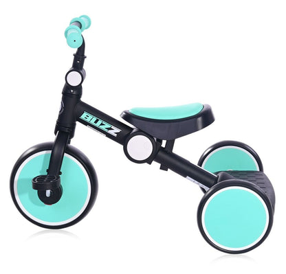 Triciclo Plegable Buzz Para Bebé Black Turquoise_1