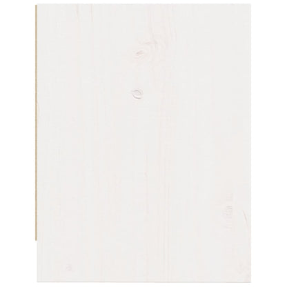 Mesitas De Noche 2 Uds Madera Maciza Pino Blanco 40x30,5x40 Cm_3