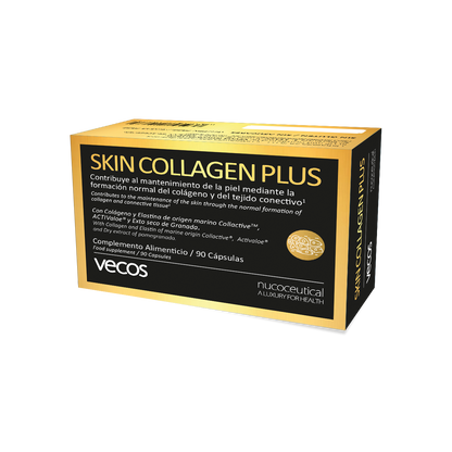 Skin Collagen Plus Vecos 90 Cápsulas | Piel Elástica, Sin Arrugas E Hidratada | Colágeno Y Elastina_0