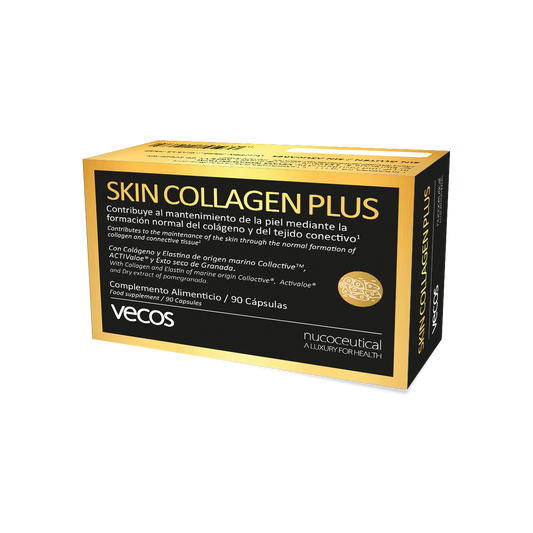 Skin Collagen Plus Vecos 90 Cápsulas | Piel Elástica, Sin Arrugas E Hidratada | Colágeno Y Elastina_0
