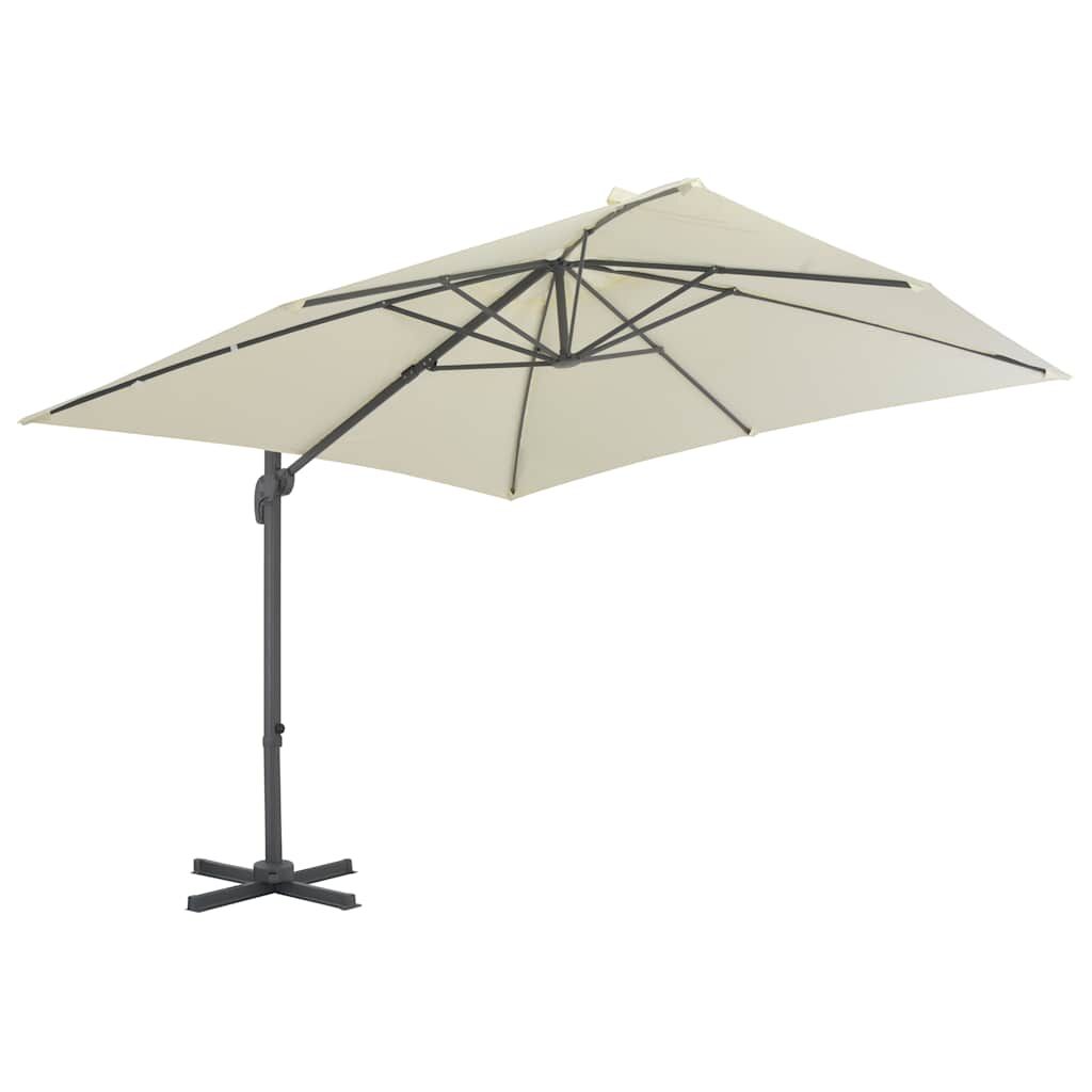 Vidaxl Sombrilla Jardín Voladiza Con Palo De Aluminio Arena 300x300 Cm_1