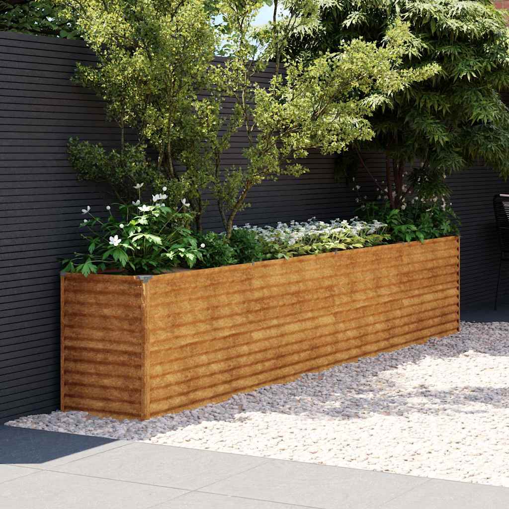 Jardinera Elevada 385x50x69 Cm De Acero Corten_1
