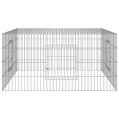 Vidaxl Jaula Para Conejos Hierro Galvanizado 110x110x55 Cm_4