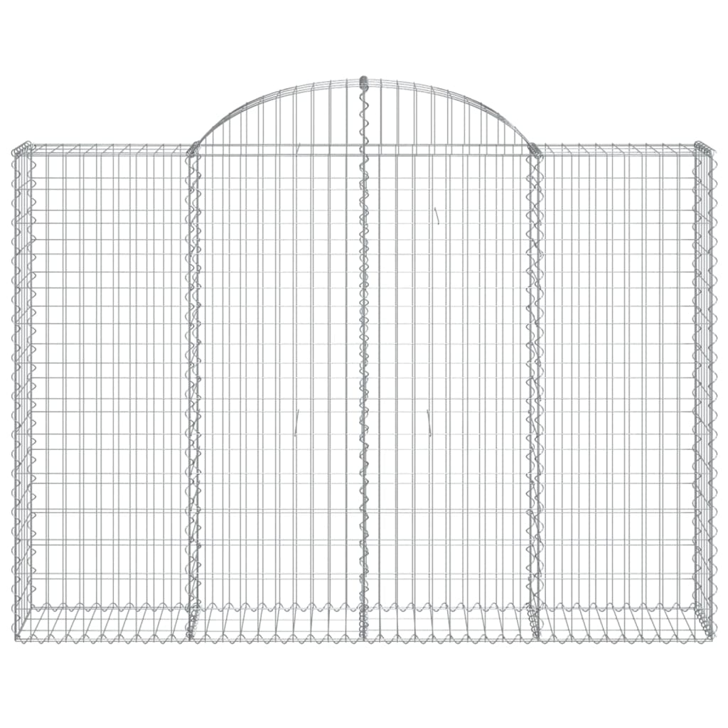 Cestas Gaviones 5 Uds Forma De Arco Hierro 200x30x140/160 Cm_3