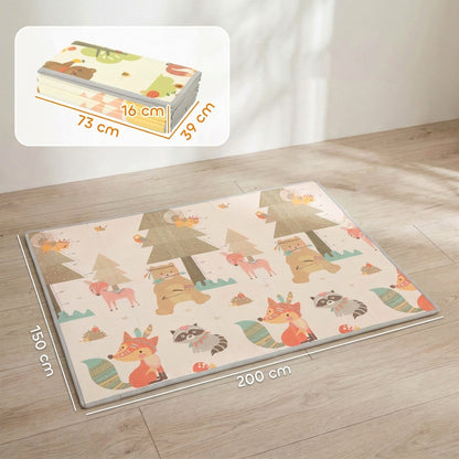 Aiyaplay Alfombra Infantil Plegable Y Reversible 200x150 Cm Antideslizante_2