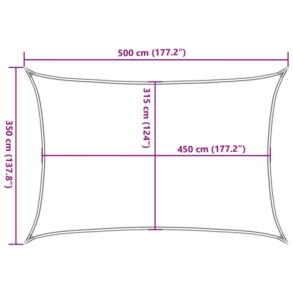 Vidaxl Toldo De Vela Hdpe Verde Claro 160 G/m² 3,5x5 M_2