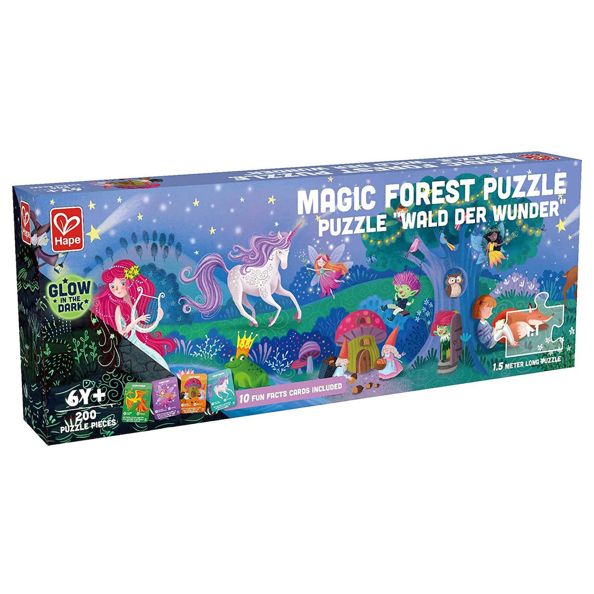 Puzzle Fluorescente 200pzas Magic Forest Hape_0