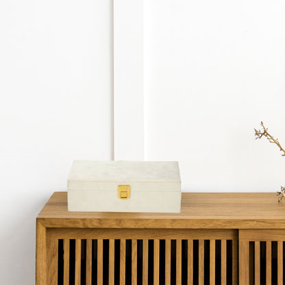 Well Home Caja Joyero Con Espejo Color Blanco 25x16x7cm