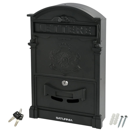 Buzon Jardín Aluminio Fundido Palace Gris Antracita 255 X 410 X 90 Mm.