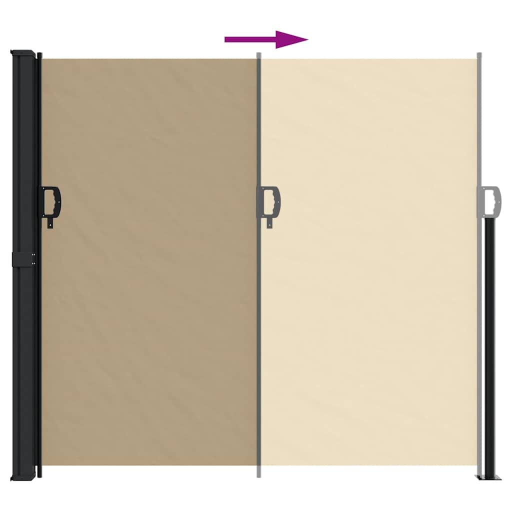 Vidaxl Toldo Lateral Retráctil Beige 180x600 Cm_4