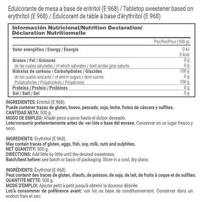 Eritritol En Polvo - 500g - Edulcorantes Y Saborizantes - Masmusculo_4