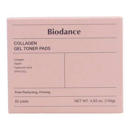 Mascarilla hidratante y calmante Collagen Gel Toner Pads Biodance 60 discos
