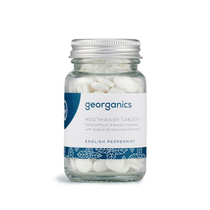 Enjuague Bucal sabor Menta 180 tabletas Georganics