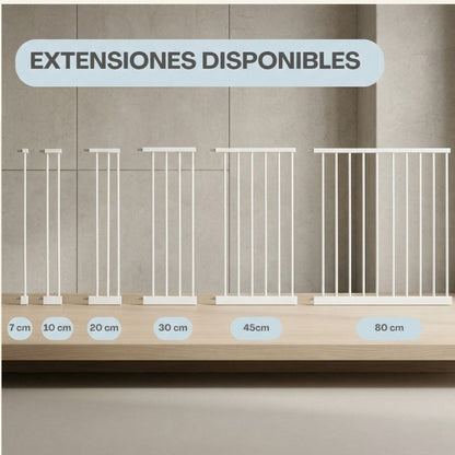 Extensión De 30 Cm Para Valla De Seguridad Infantil Y Para Mascotas, Blanco Bathby_3