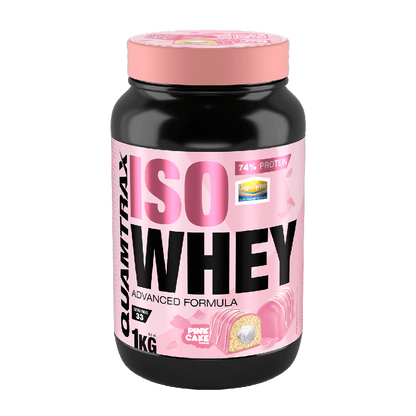 Isowhey - 1kg - Pantera Rosa - Pastelito De Fresa - Proteína De Aislado De Suero Isolate - Quamtrax_0