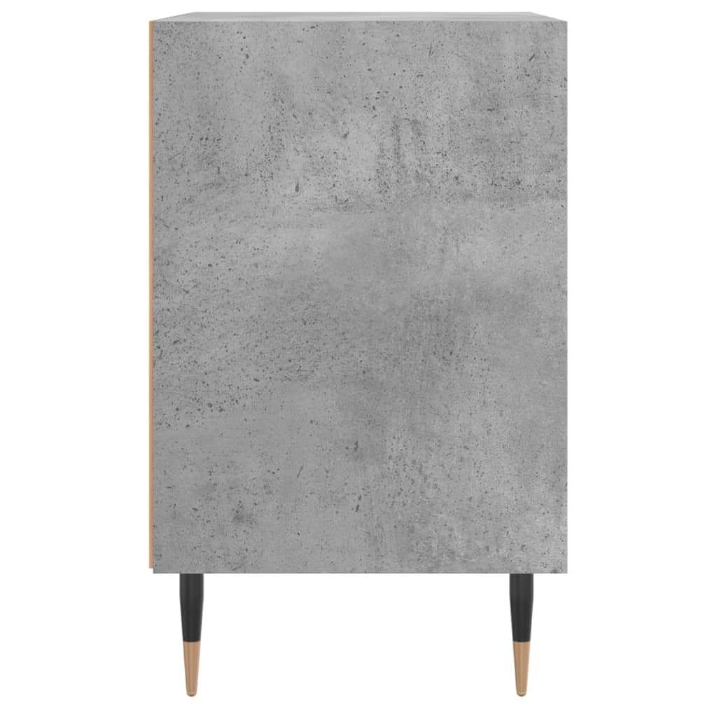 Mesitas De Noche 2 Uds Madera Gris Hormigón 40x30x50 Cm_4